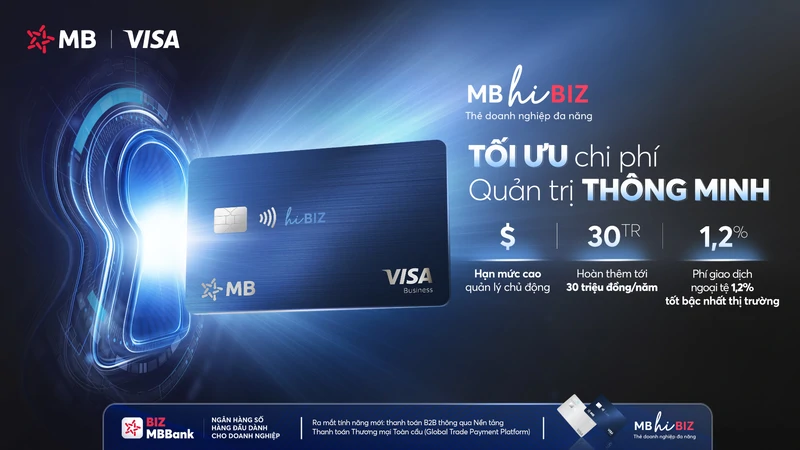 MB giới thiệu thẻ doanh nghiệp mb hi biz thông minh: quản trị tinh gọn, giao thương quốc tế
