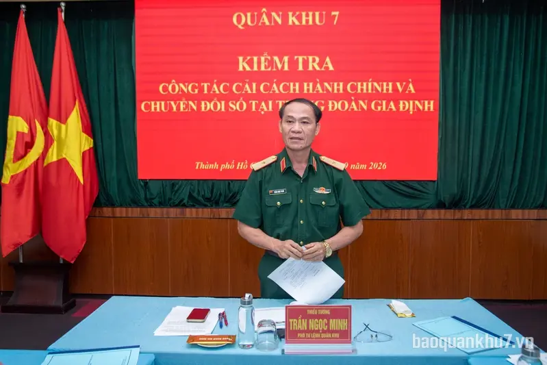 Kiểm tra công tác cải cách hành chính, chuyển đổi số tại Bộ Tư lệnh Thành phố Hồ Chí Minh