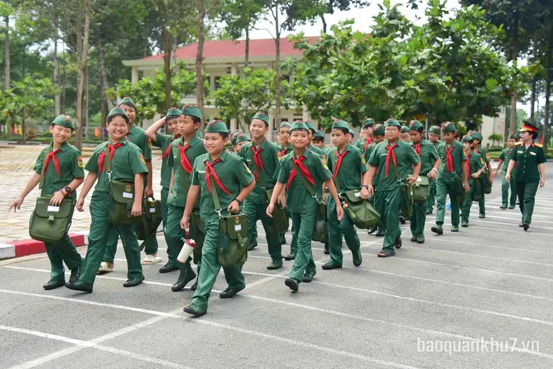 Những ngày đầu học tập tại trường Thiếu sinh quân Miền Nam