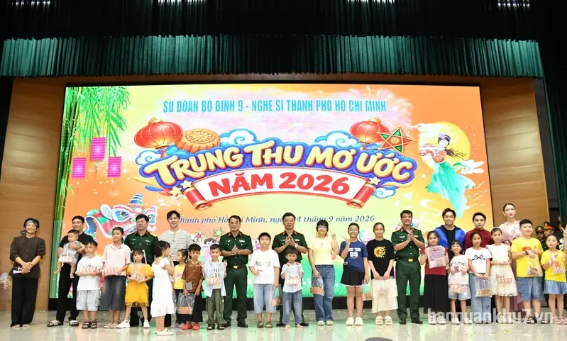 Sư đoàn 9 tổ chức chương trình “Trung thu mơ ước năm 2026”
