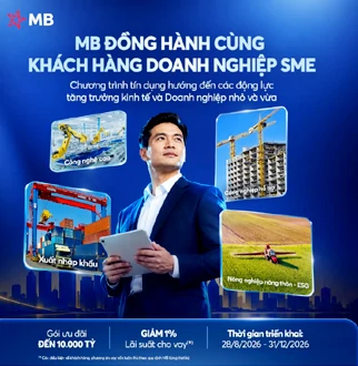 MB triển khai gói tín dụng ưu đãi 10.000 tỷ đồng hướng đến các động lực tăng trưởng kinh tế và doanh nghiệp SME
