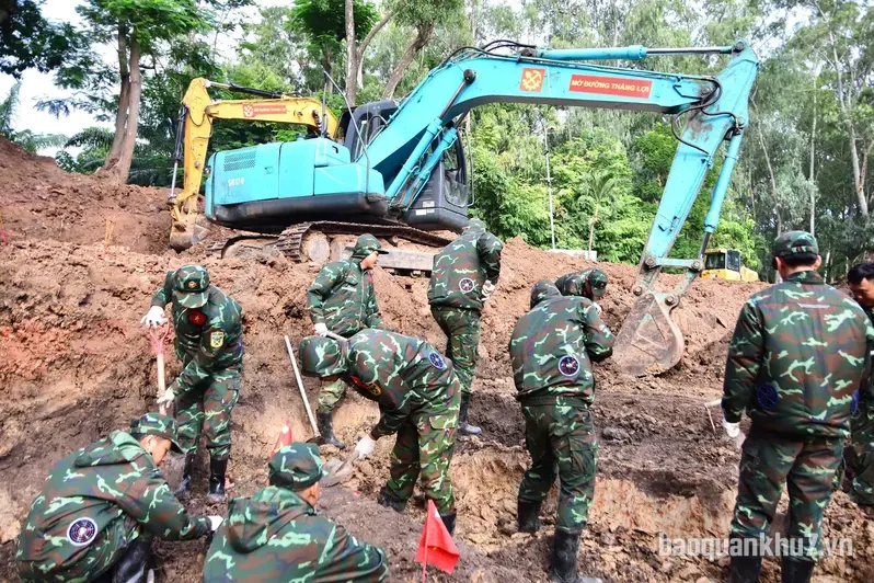 Tìm thấy thêm hài cốt liệt sĩ tại TP. HCM và TP. Đồng Nai trong ngày 3/9

