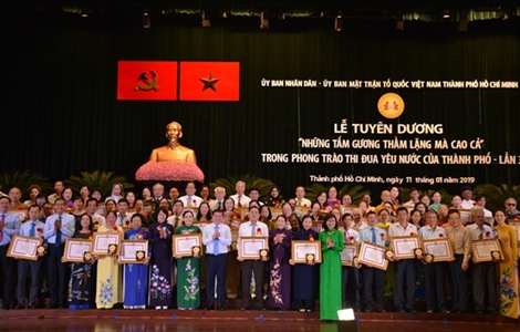 TP Hồ Chí Minh tuyên dương 96 tấm gương thầm lặng mà cao cả