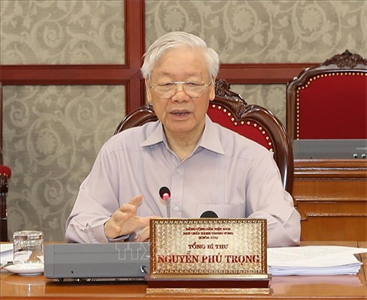 Tổng Bí thư Nguyễn Phú Trọng gửi lời thăm hỏi, động viên Đảng bộ, chính quyền và Nhân dân TP Hồ Chí Minh