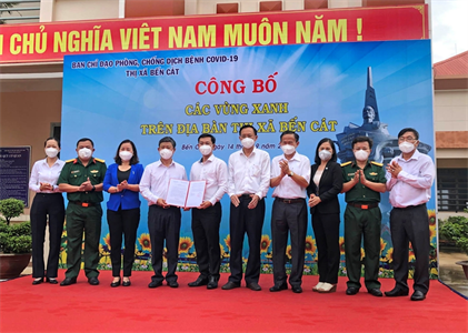 Bình Dương công bố “vùng xanh” trên bản đồ Covid-19