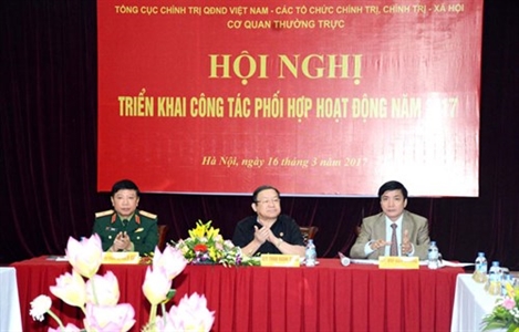 Tổng cục Chính trị QĐND Việt Nam đẩy mạnh hoạt động phối hợp với các tổ chức chính trị, chính trị - xã hội