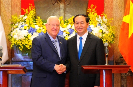 Nâng trao đổi thương mại Việt Nam-Israel lên 3 tỉ USD