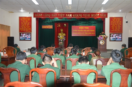 Bộ CHQS tỉnh Tây Ninh: Hội thi tuyên truyền viên giỏi  trong thanh niên năm 2018